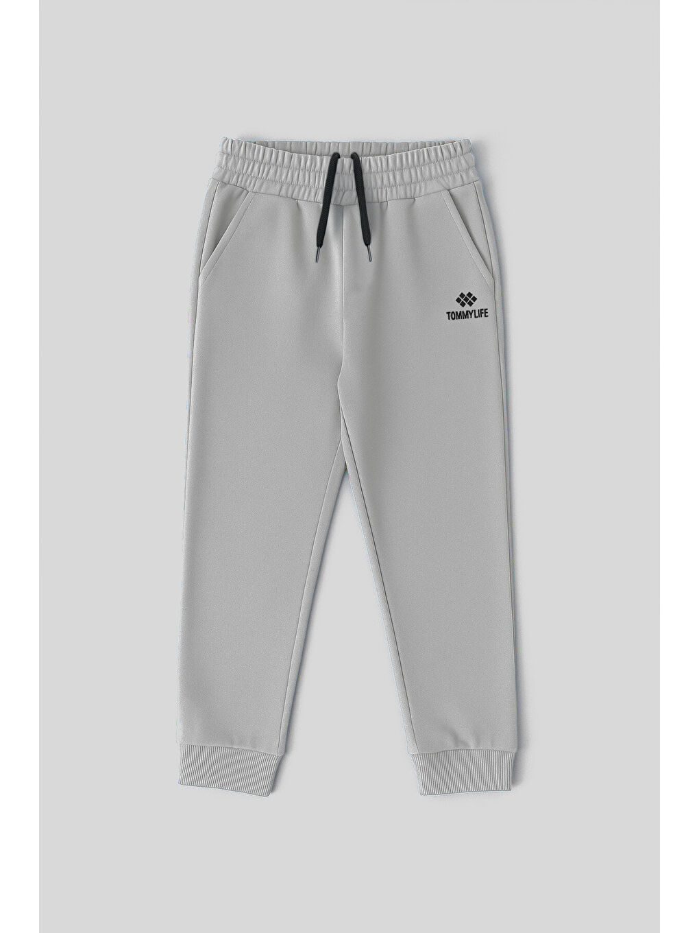 Bej Taş Standart Fit Manşetli İnce Erkek Çocuk Eşofman Alt - 11205