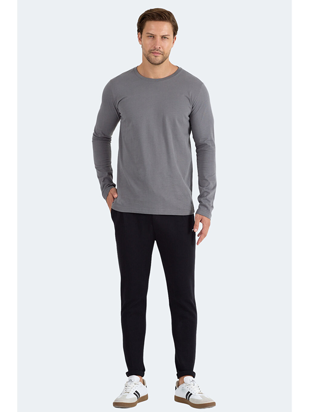 ROVER Erkek Koyu Gri Sweatshirt-5