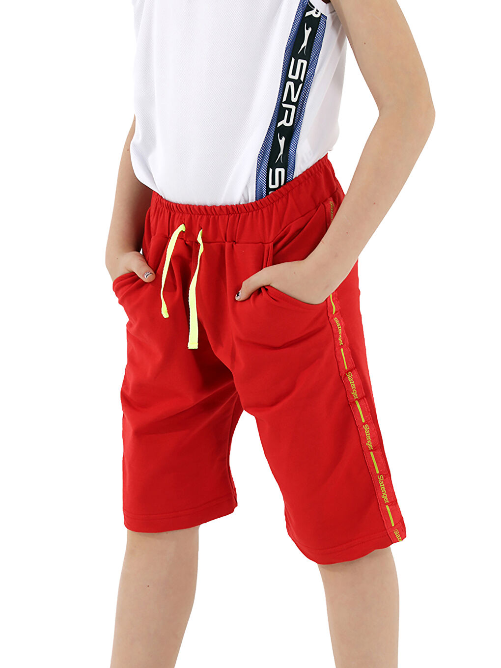 SLAZENGER Kirmizi PAVEL Erkek Çocuk Şort Kırmızı - 1