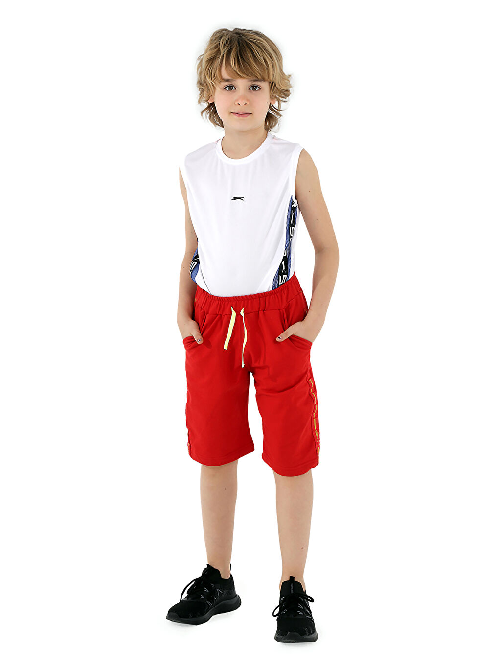 SLAZENGER Kirmizi PAVEL Erkek Çocuk Şort Kırmızı - 3