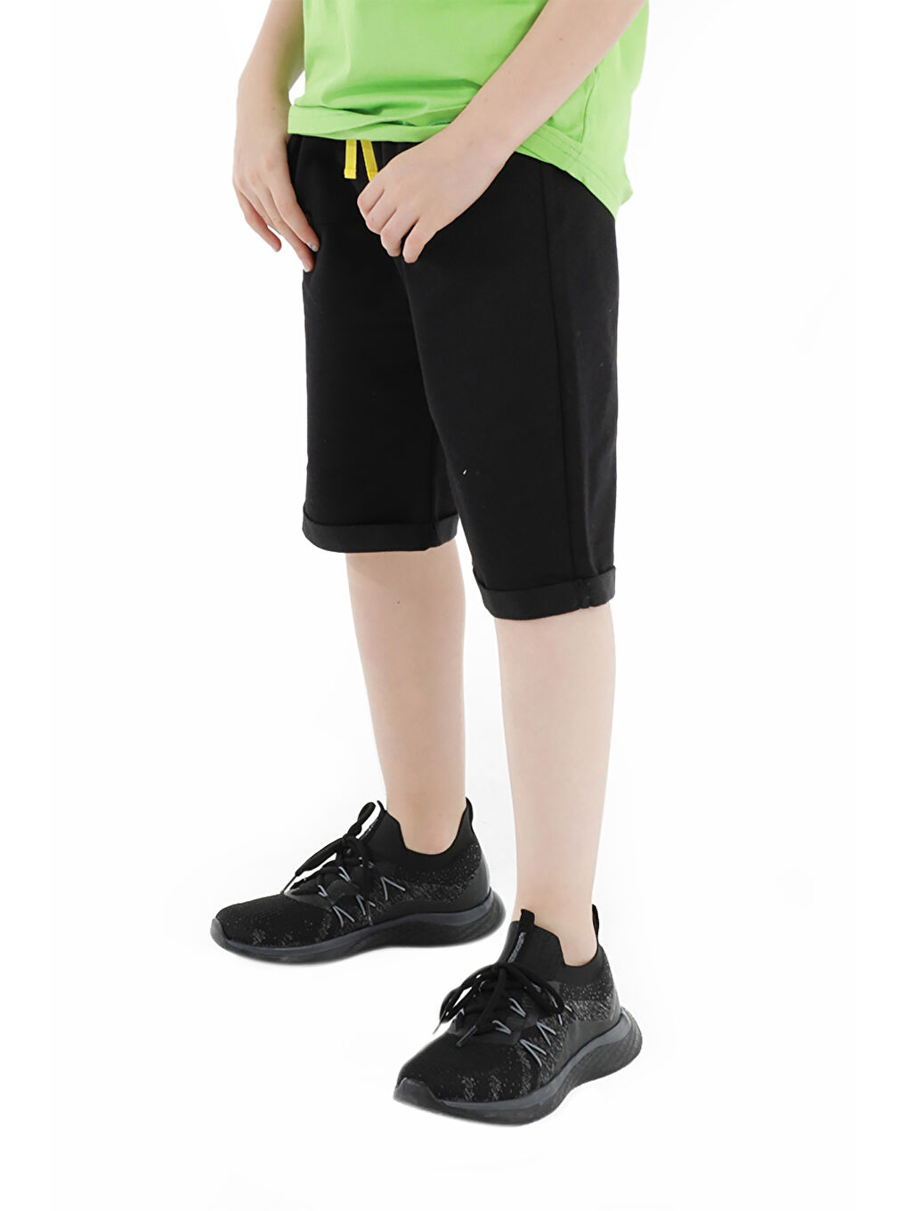 SLAZENGER PAGE Erkek Çocuk Şort Siyah