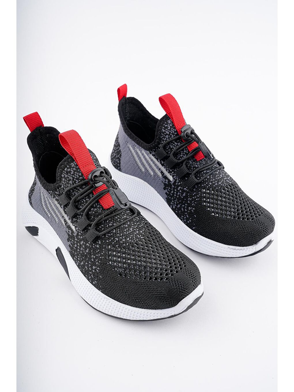 Siyah JETSON Unisex Çocuk Bağcıklı Rahat Sneaker Spor Ayakkabı-7