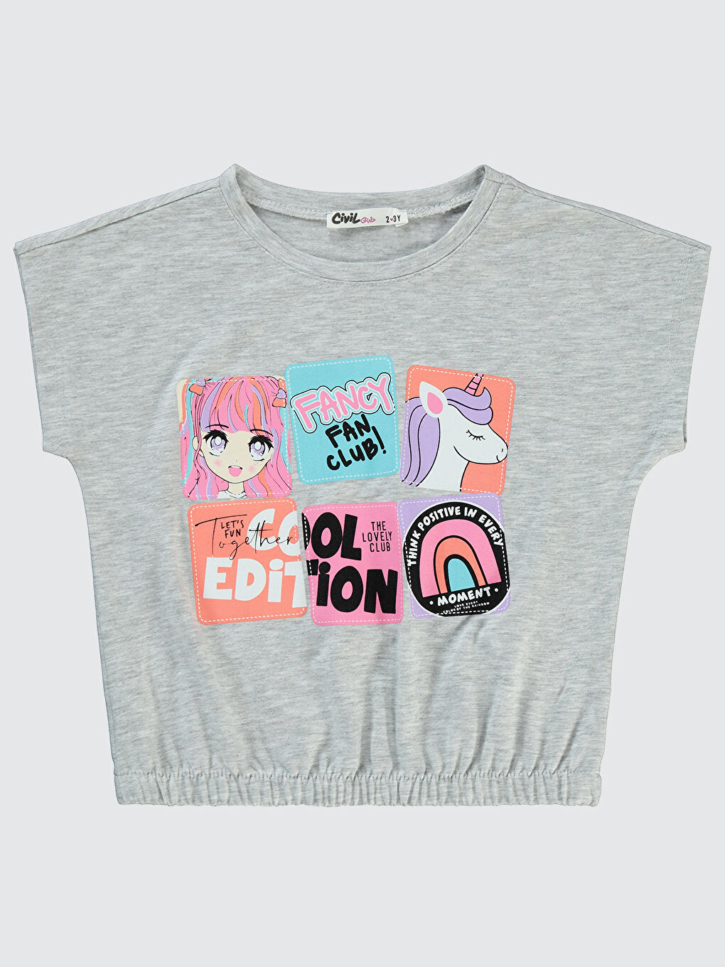 Beyaz Girls Kız Çocuk Tişört 2-5 Yaş Karmelanj