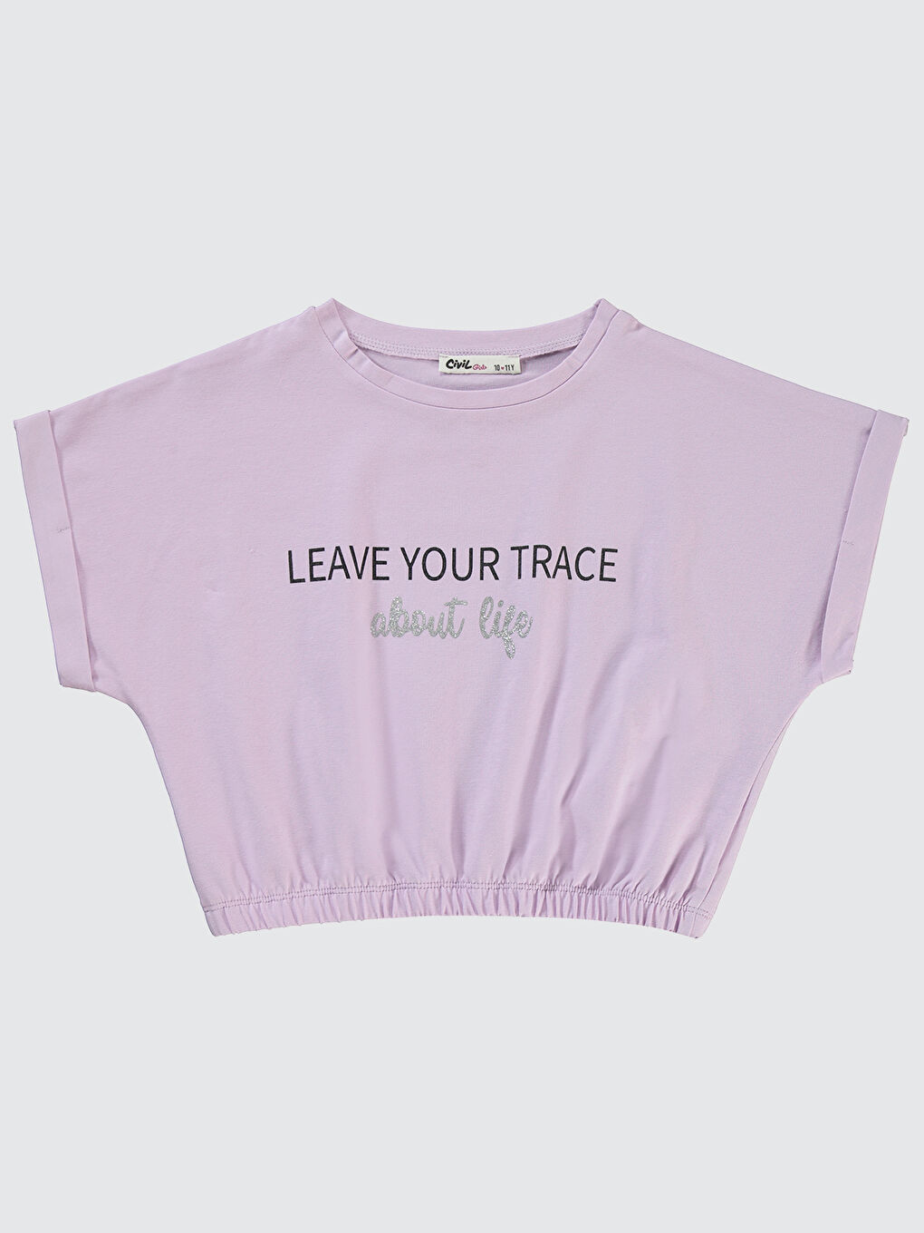 Girls Kız Çocuk Tişört 10-13 Yaş Lila
