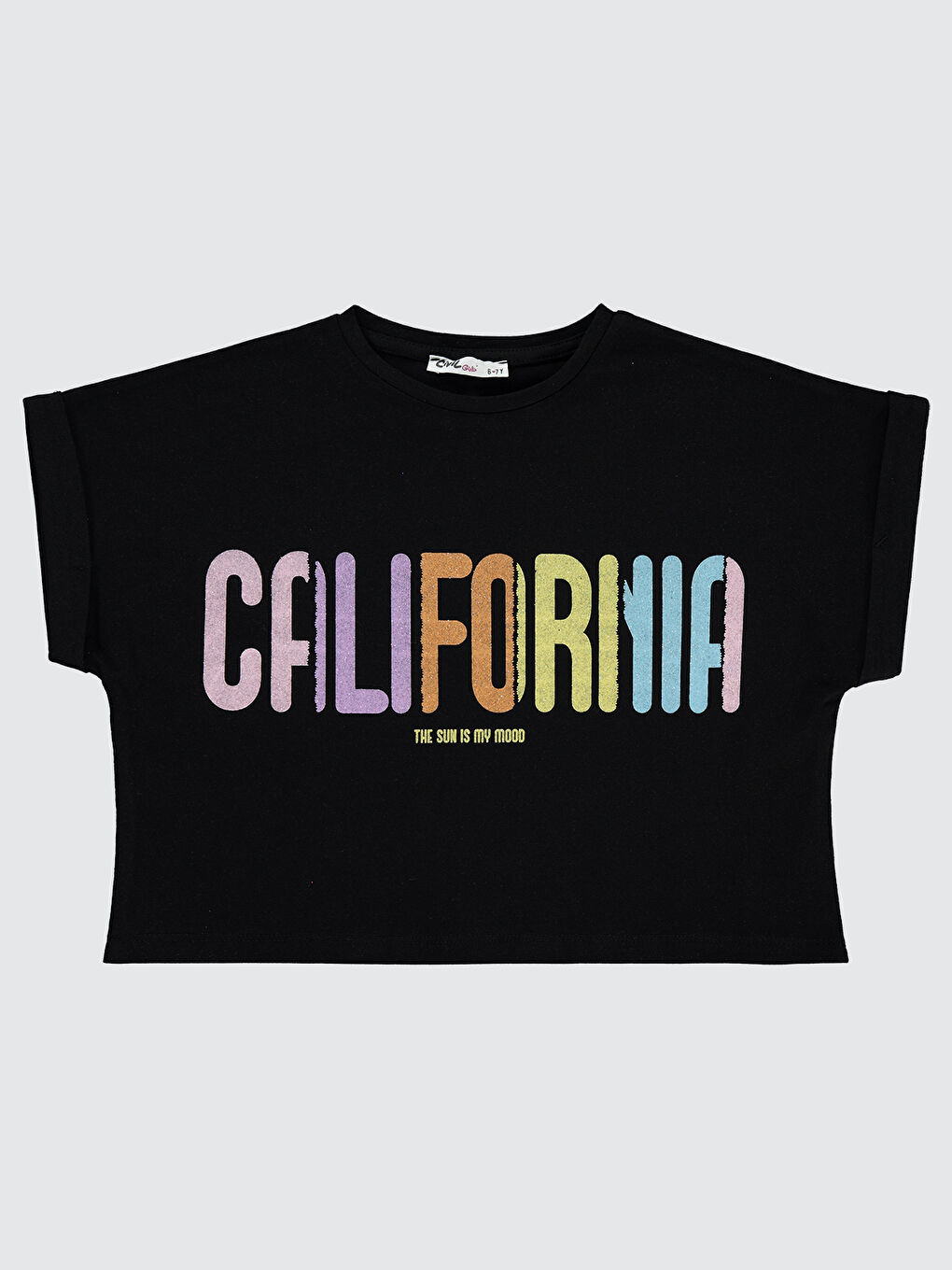 Girls Kız Çocuk Tişört 10-13 Yaş Siyah