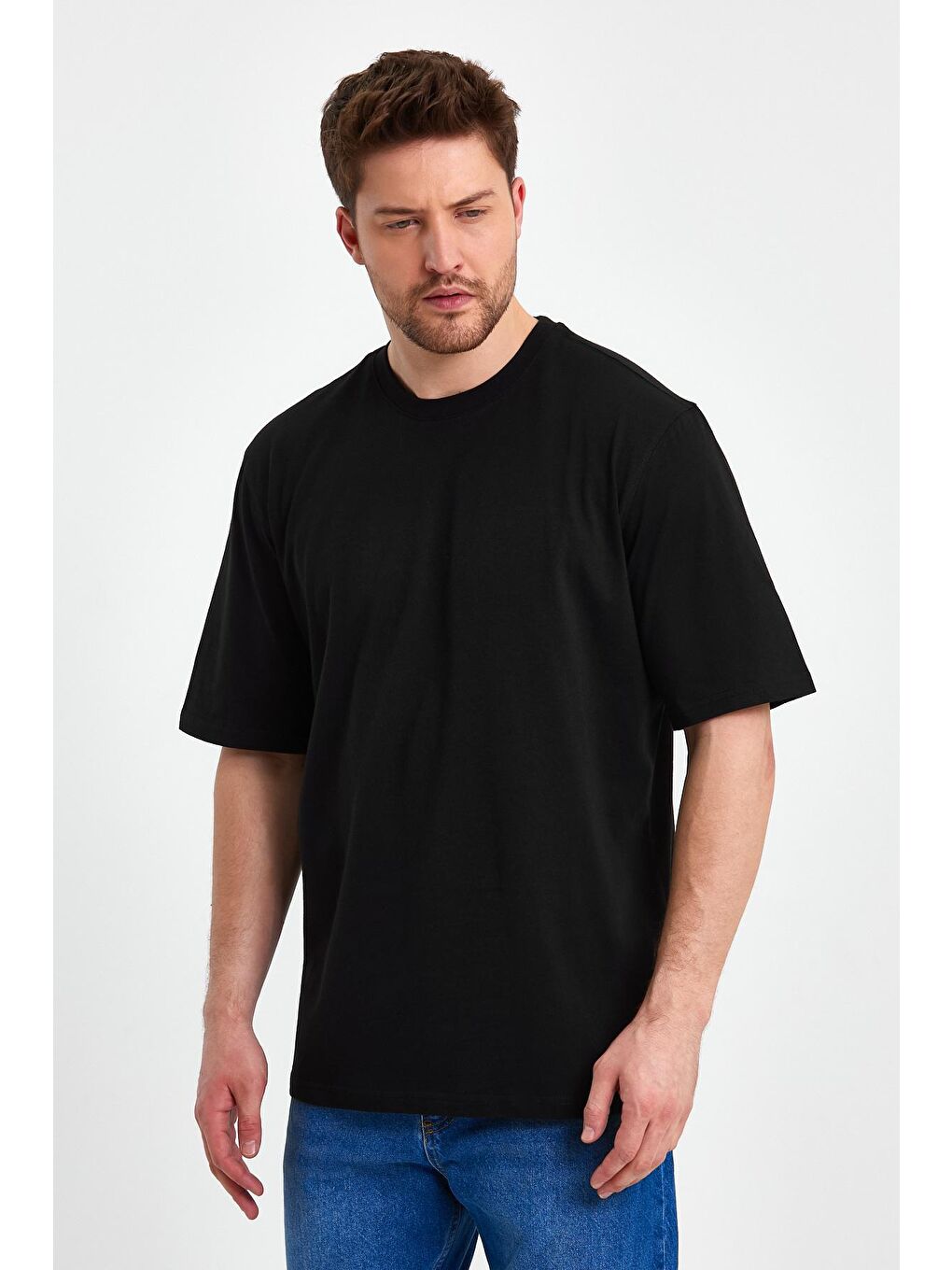 Siyah Erkek  Bisiklet Yaka-2