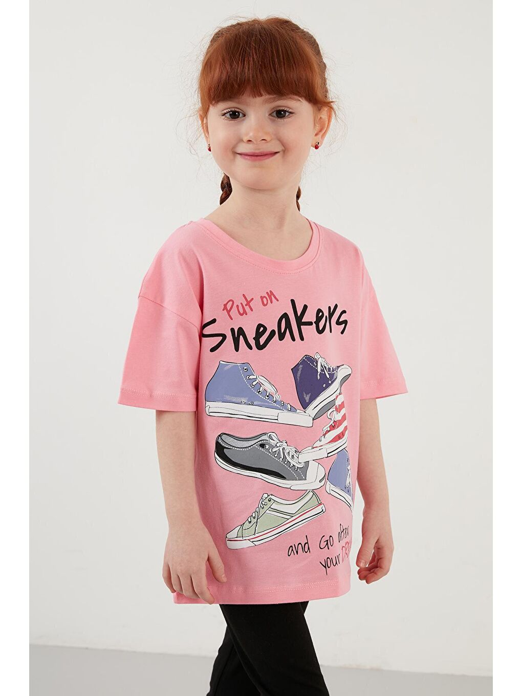 Pembe Baskılı % 100 Pamuk Alt-Üst Takım 59212417-1