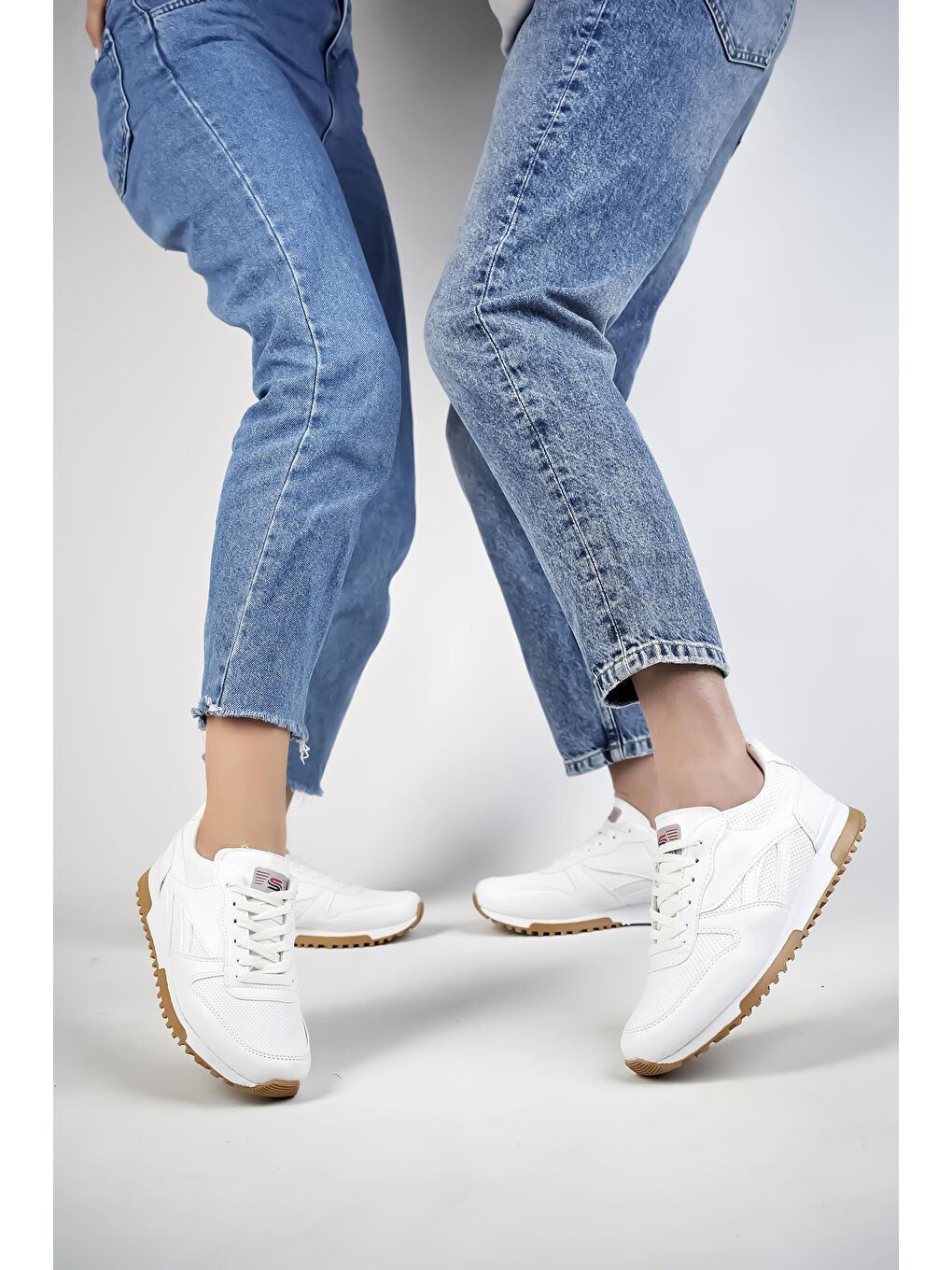 Beyaz MGPARKER  Unisex Günlük  Yürüyüş Koşu Sneaker Spor Ayakkabı