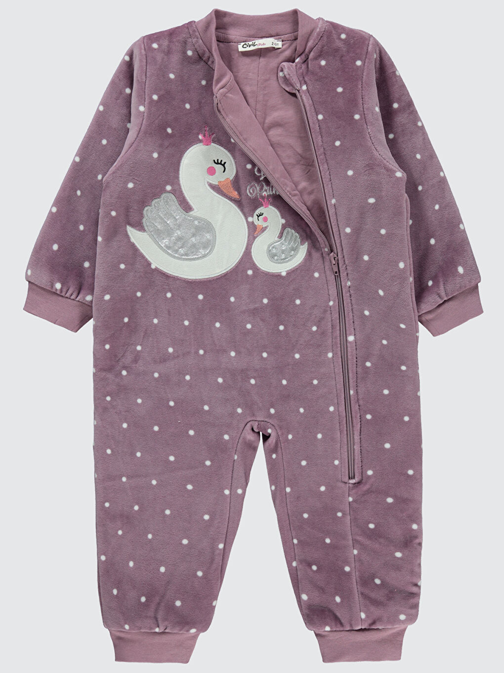 Girls Kız Çocuk Patiksiz Uyku Tulumu 2-5 Yaş Leylak Lila-1