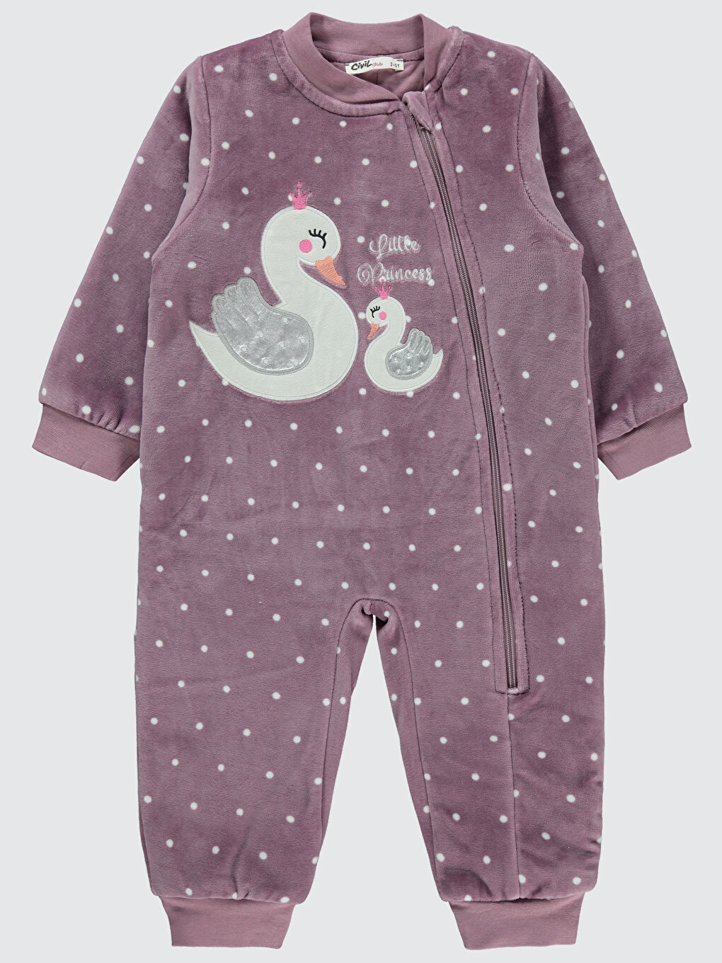 Girls Kız Çocuk Patiksiz Uyku Tulumu 2-5 Yaş Leylak Lila-2