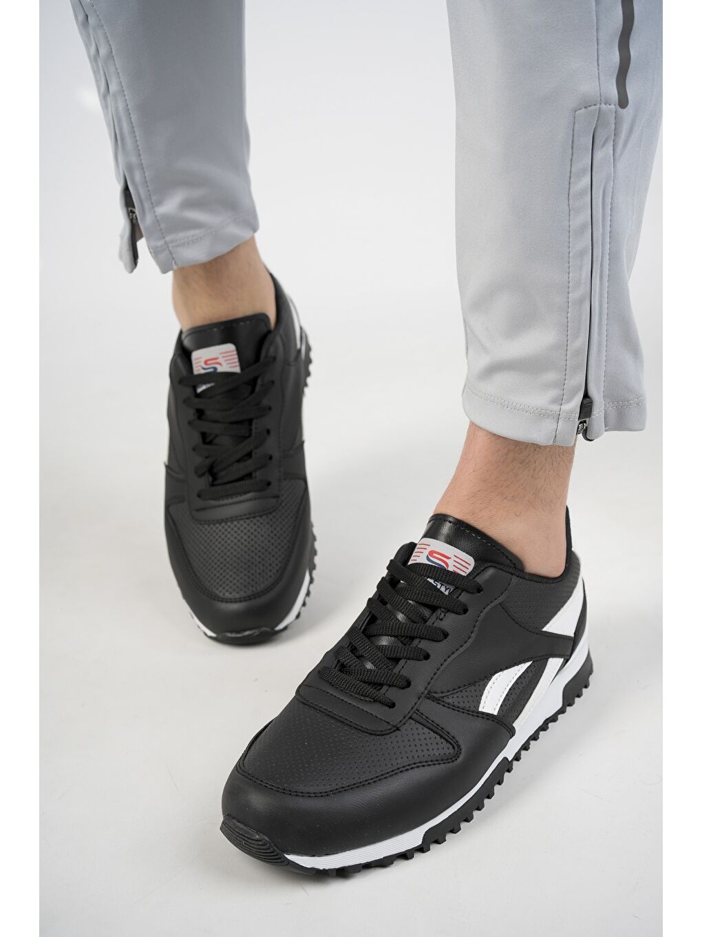 Siyah MGPARKER  Unisex Günlük  Yürüyüş Koşu Sneaker Spor Ayakkabı-4