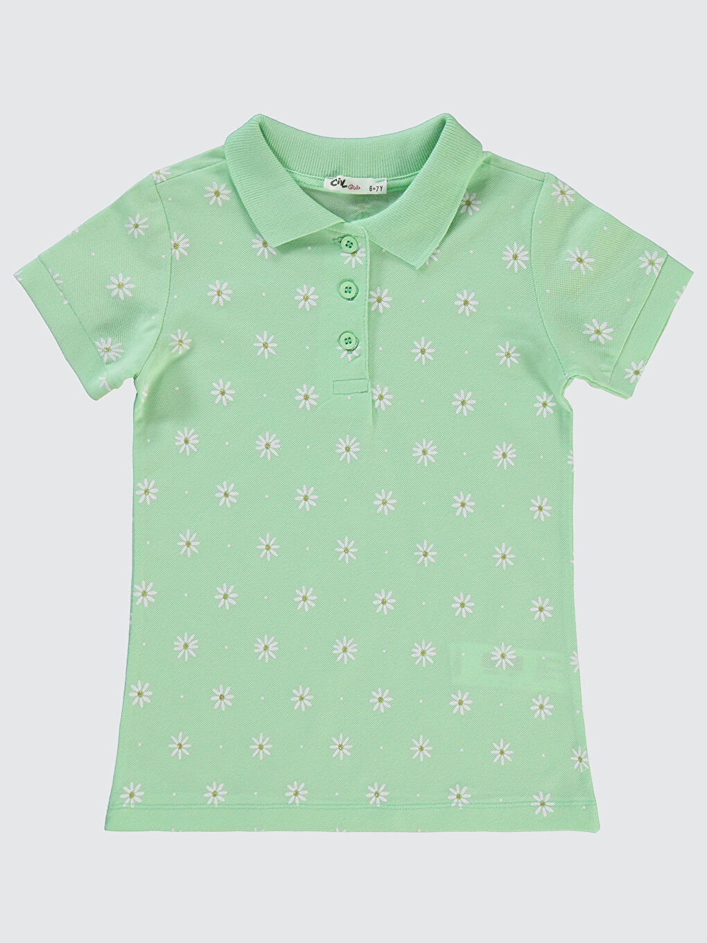 Girls Kız Çocuk Tişört 6-9 Yaş Yeşil