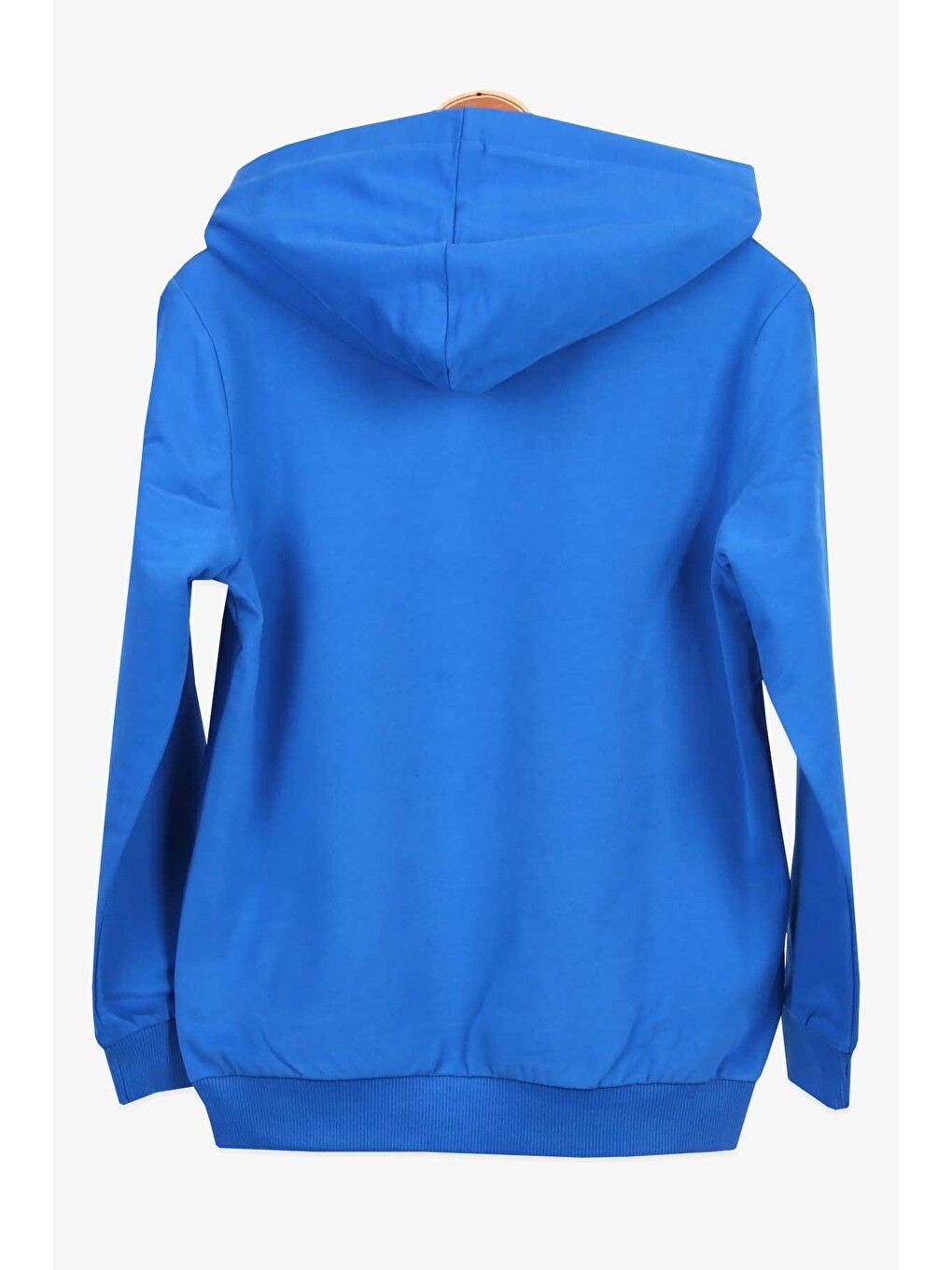 Erkek Çocuk Sweatshirt Basketbol Temalı Saks Mavisi (8-14yaş)-1