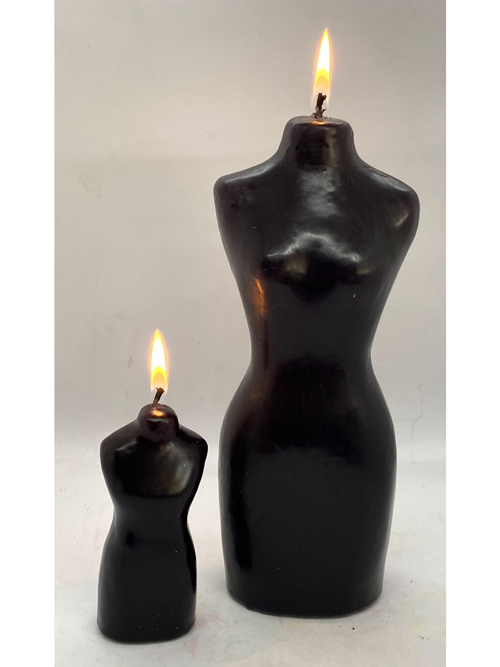 2 Boy Siyah Vücud Mum Seti (24 cm-11 cm)