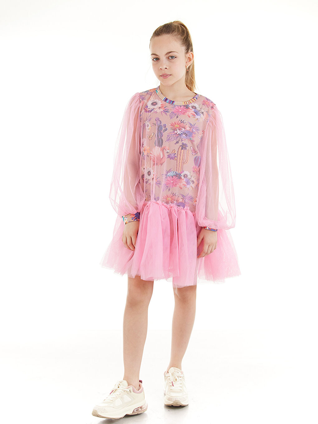 Pembe Classy Tütü Elbise-3