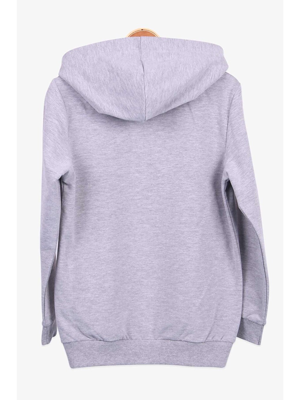 Erkek Çocuk Sweatshirt Basketbol Temalı Gri (9-12 Yaş)-1