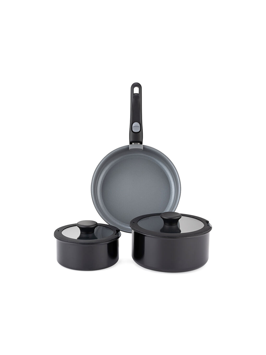 Vision Seramik Tencere Seti 7 Parça-Gri-4