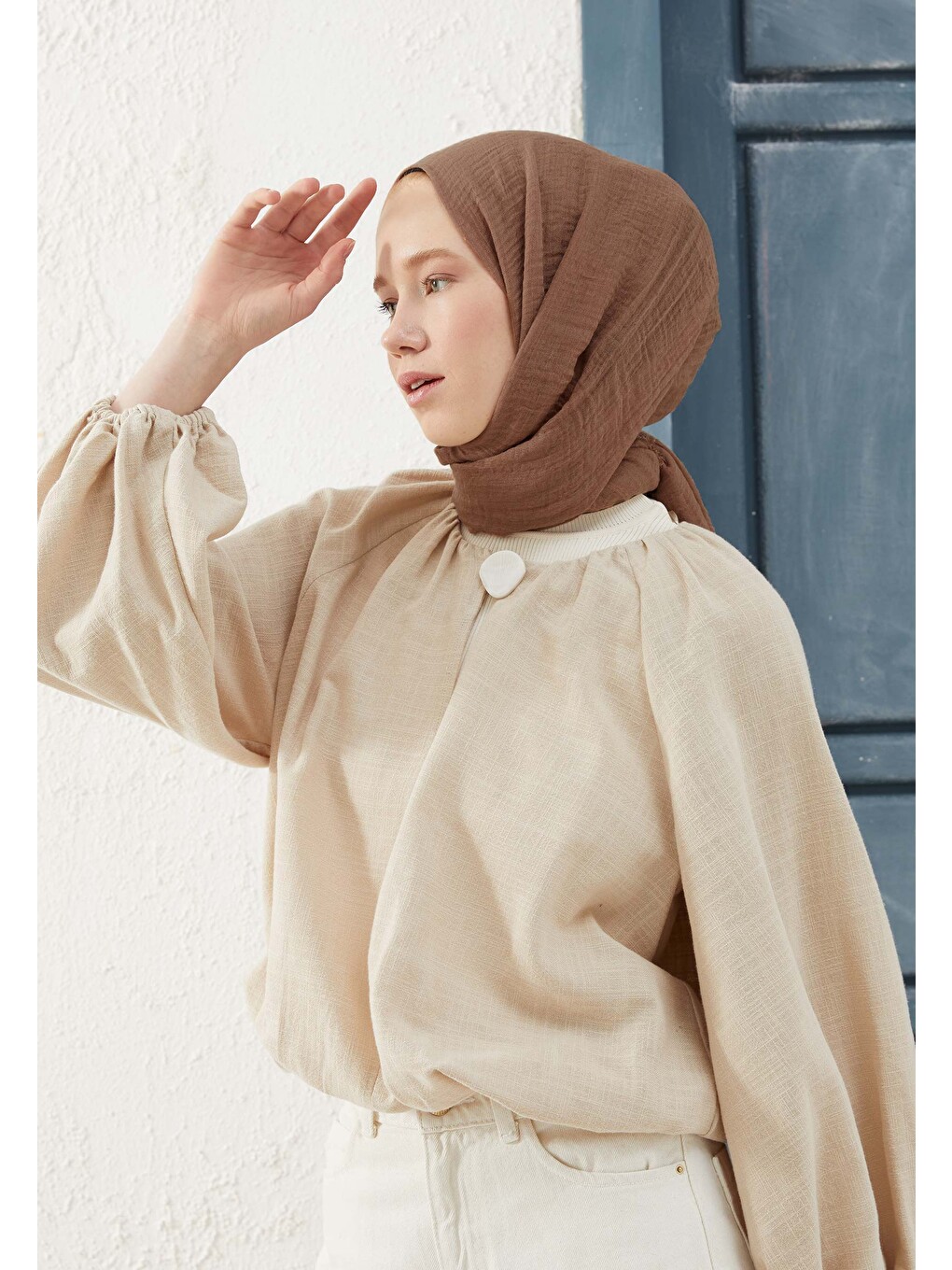 Kahverengi Bürümcük Şal Cappuccıno-2