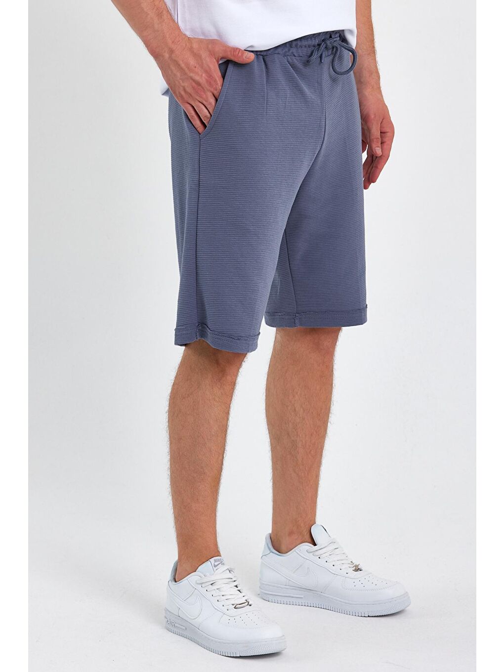 Gri Basic Şort Ottoman-2