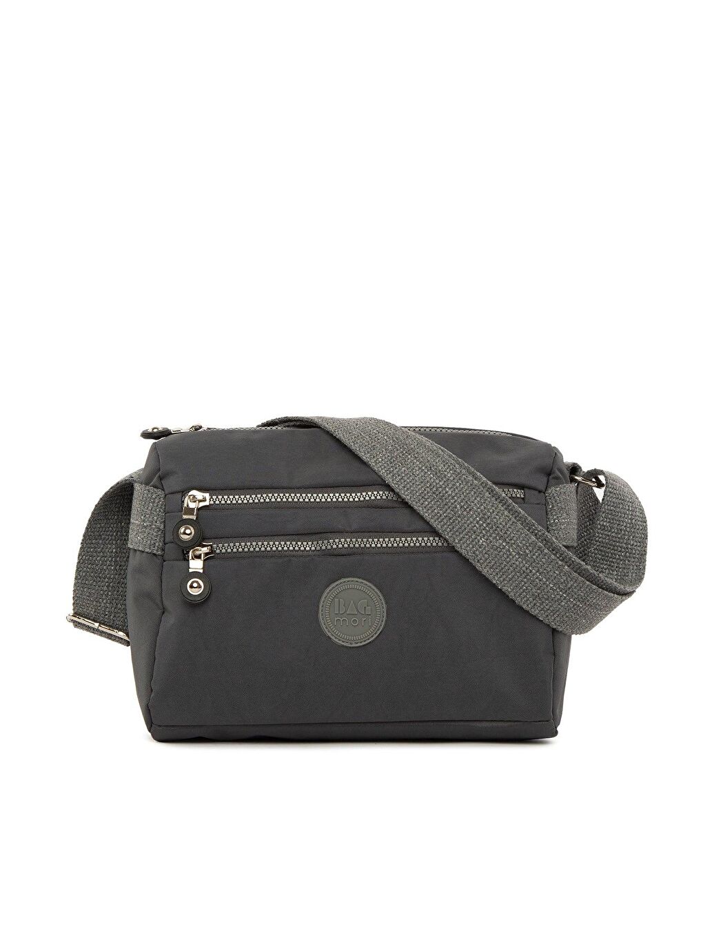 Gri Çok Cepli Paraşüt Mini Çanta