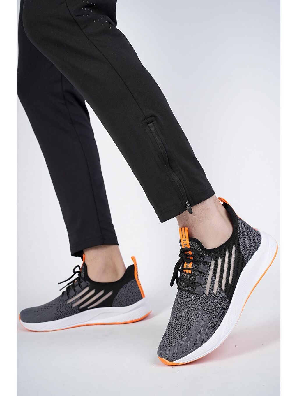 Muggo Gri Ultraboost Unisex Ortopedik Günlük  Yürüyüş Koşu Sneaker Spor Ayakkabı