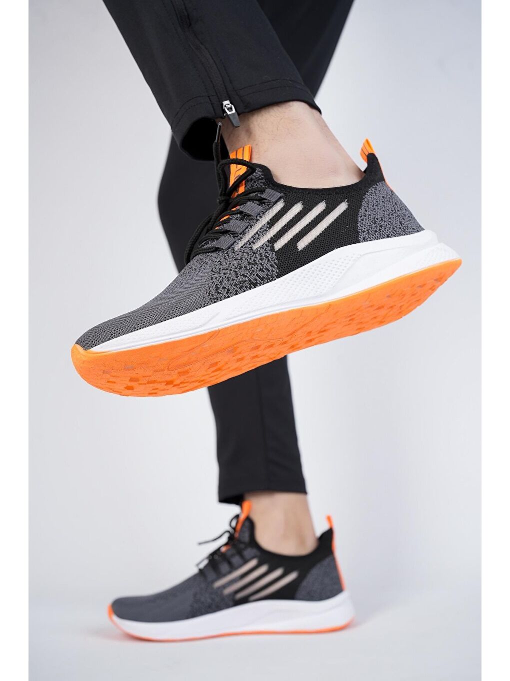Muggo Gri Ultraboost Unisex Ortopedik Günlük  Yürüyüş Koşu Sneaker Spor Ayakkabı - 1