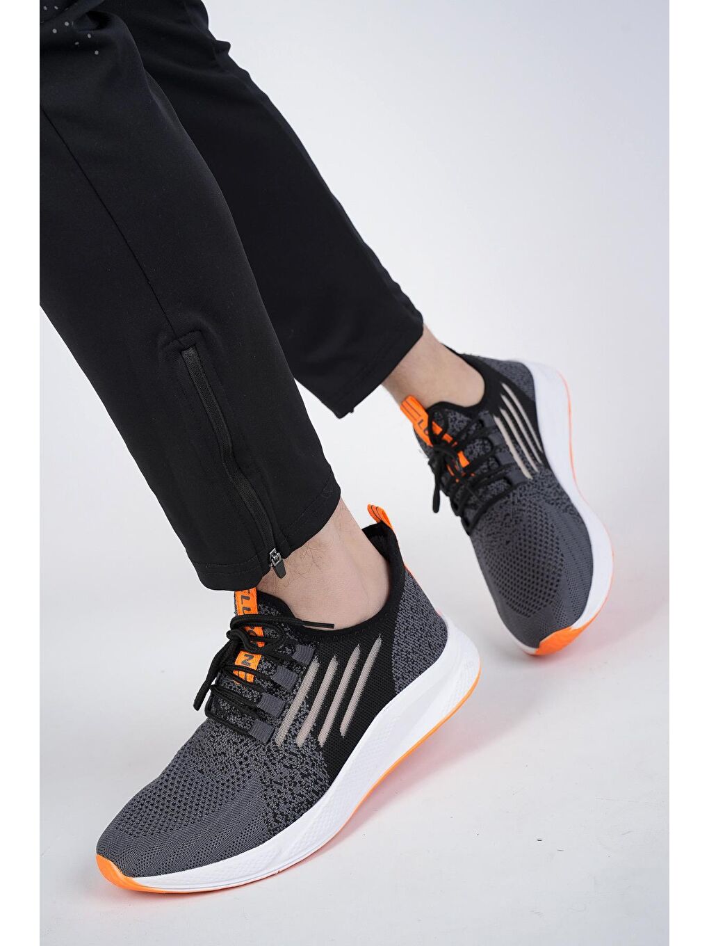 Muggo Gri Ultraboost Unisex Ortopedik Günlük  Yürüyüş Koşu Sneaker Spor Ayakkabı - 5