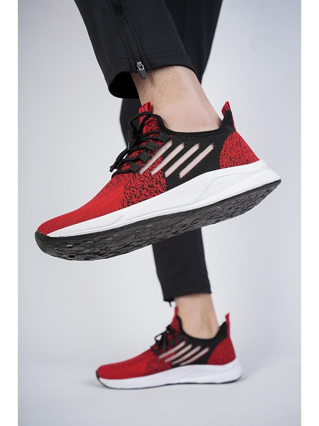 Kırmızı Ultraboost Unisex Ortopedik Günlük  Yürüyüş Koşu Sneaker Spor Ayakkabı-4