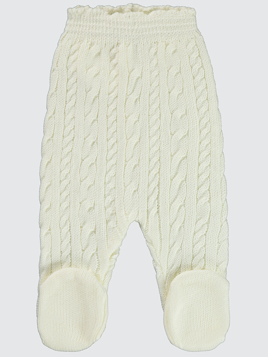 Bebek Triko Patikli Tek Alt 3-12 Ay Ekru