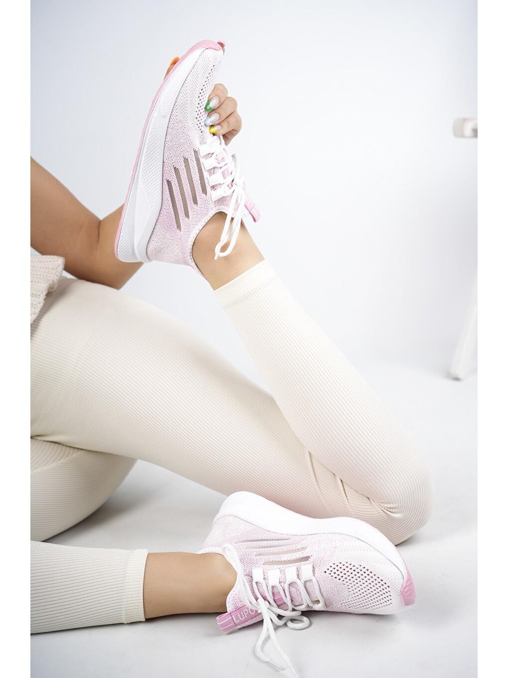 Pembe Ultraboost Unisex Ortopedik Günlük  Yürüyüş Koşu Sneaker Spor Ayakkabı-1