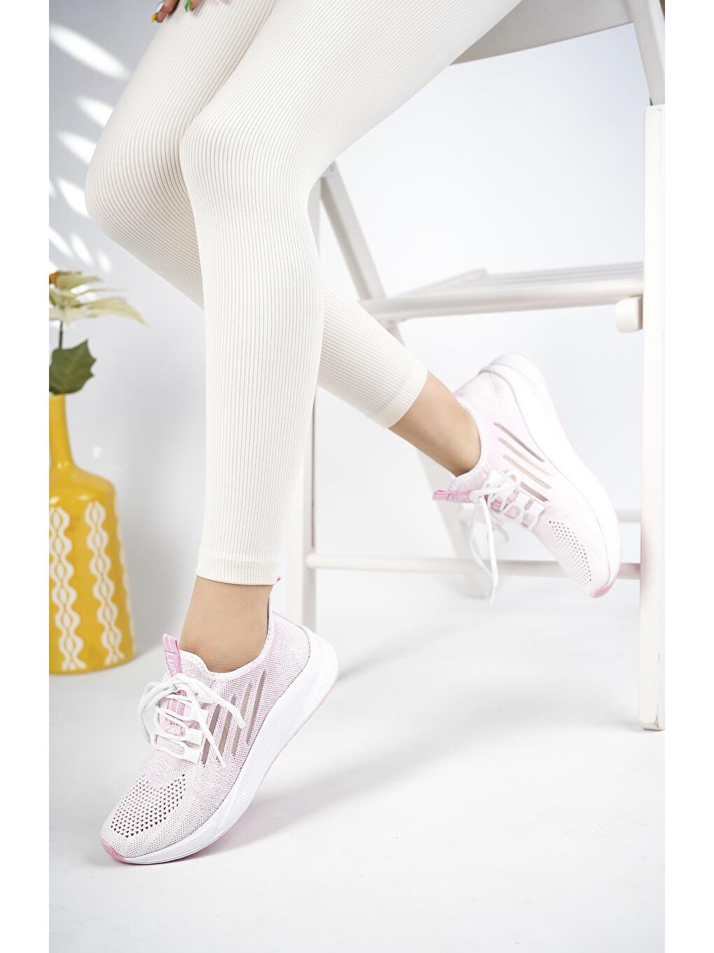 Pembe Ultraboost Unisex Ortopedik Günlük  Yürüyüş Koşu Sneaker Spor Ayakkabı-2