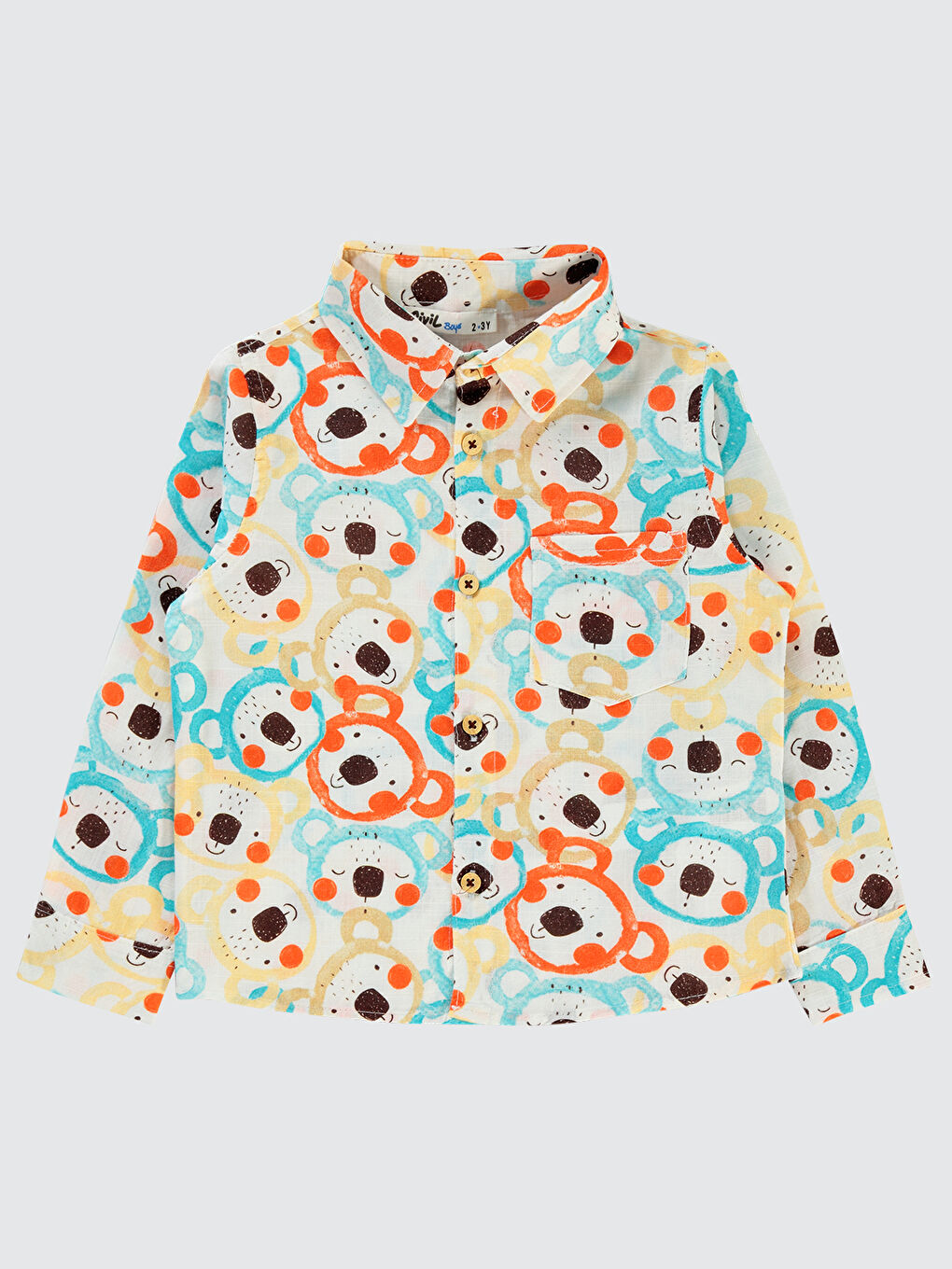 Boys Erkek Çocuk Gömlek 2-5 Yaş Bej