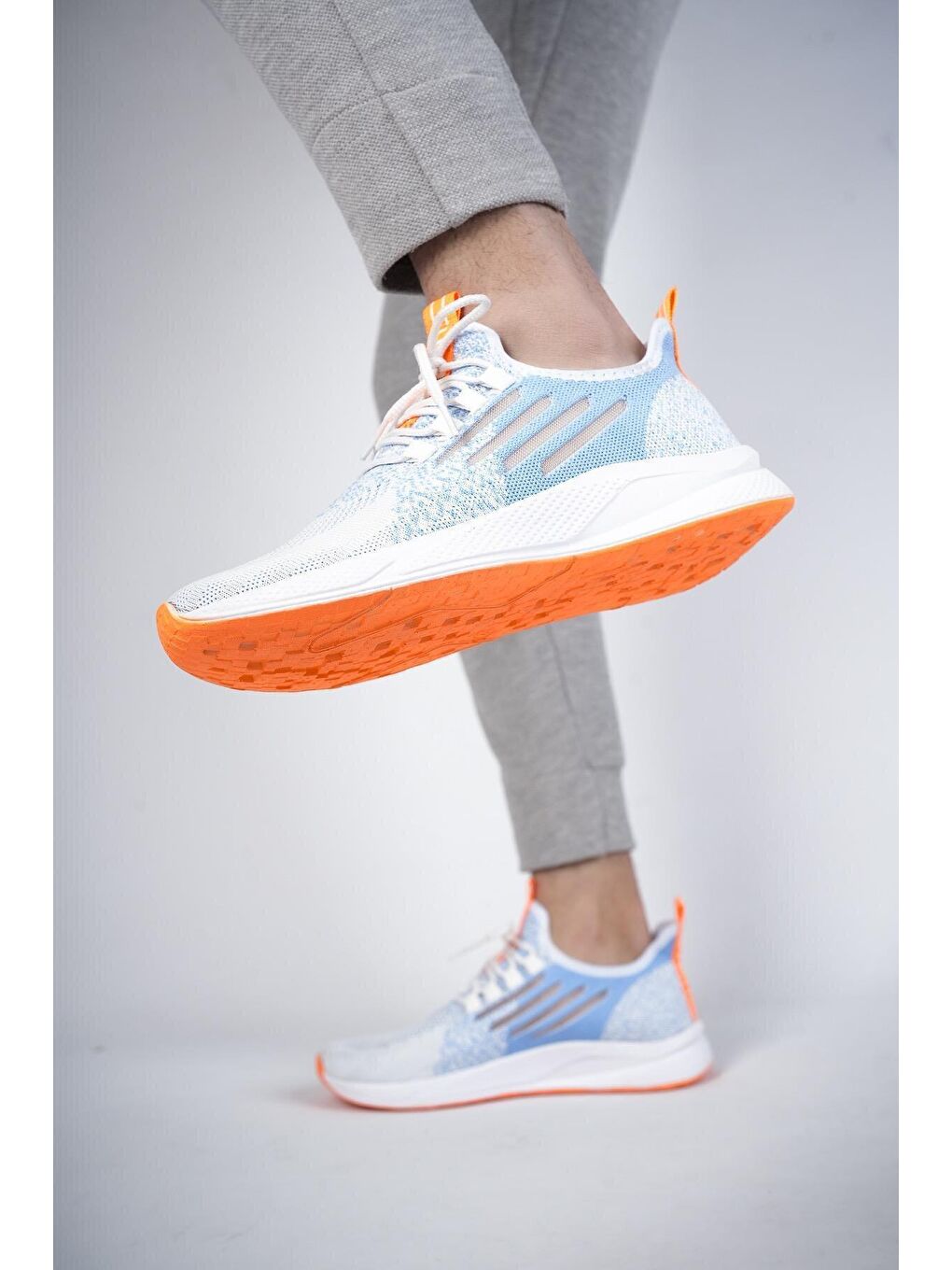 Mavi Ultraboost Unisex Ortopedik Günlük  Yürüyüş Koşu Sneaker Spor Ayakkabı-2