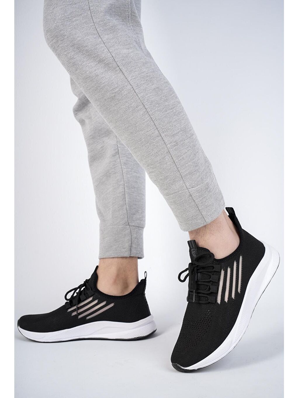 Muggo Siyah Ultraboost Unisex Ortopedik Günlük  Yürüyüş Koşu Sneaker Spor Ayakkabı