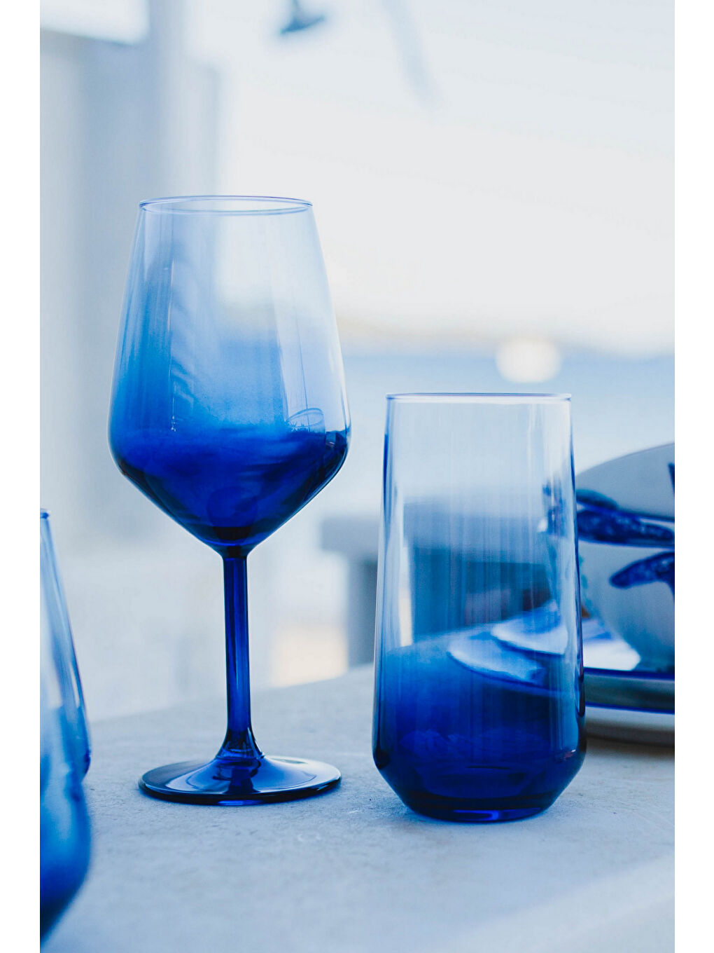 New Iconic 4'lü Meşrubat Bardağı Seti Mavi 470 cc