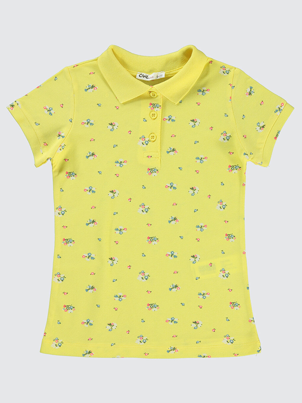 Girls Kız Çocuk Tişört 6-9 Yaş Sarı
