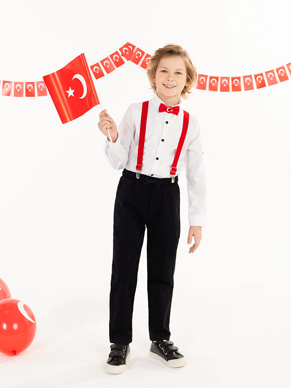 Boys Erkek Çocuk Pantolon 6-9 Yaş Siyah-1