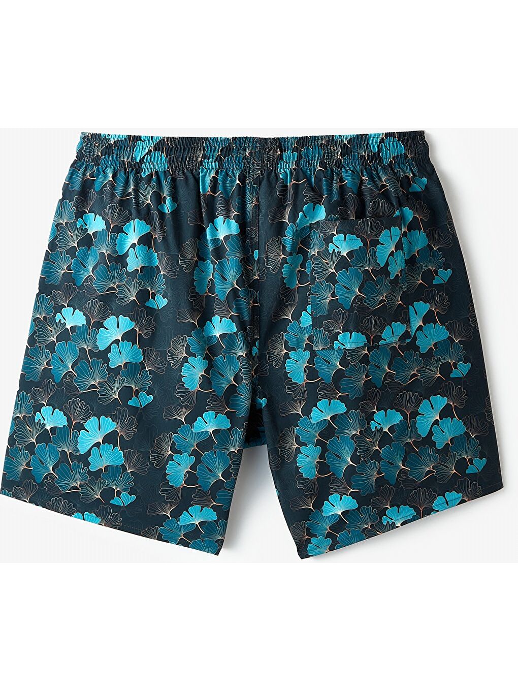 Petrol Erkek Regular Fit Desenli Deniz Şortu-5