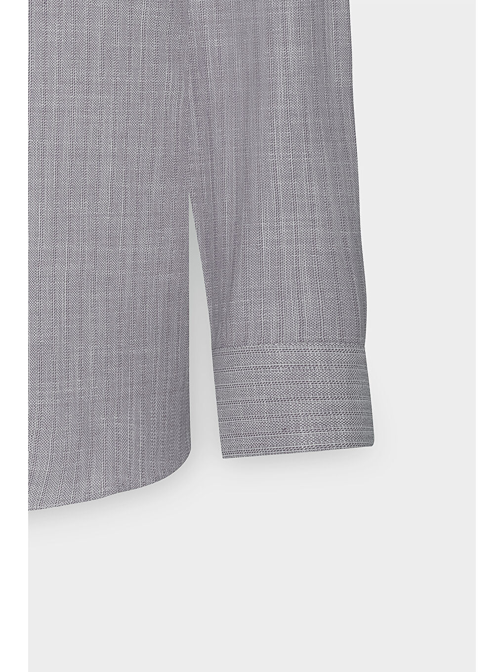 Erkek Kahverengi Slim Fit Dar Kesim Gizli Düğmeli Yaka Keten Görünümlü %100 Pamuk Flamlı Gömlek-8