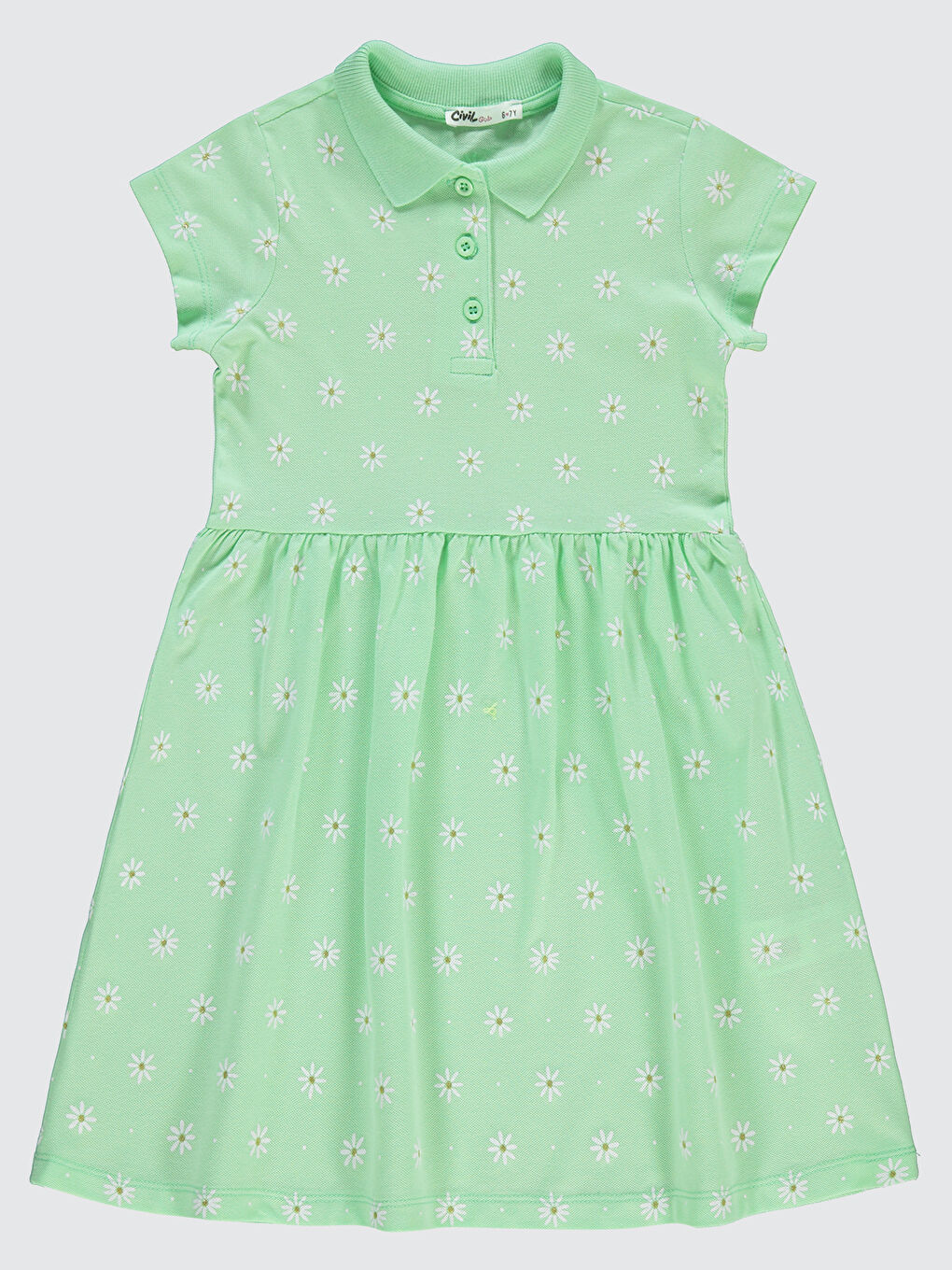 Girls Kız Çocuk Elbise 6-9 Yaş Yeşil