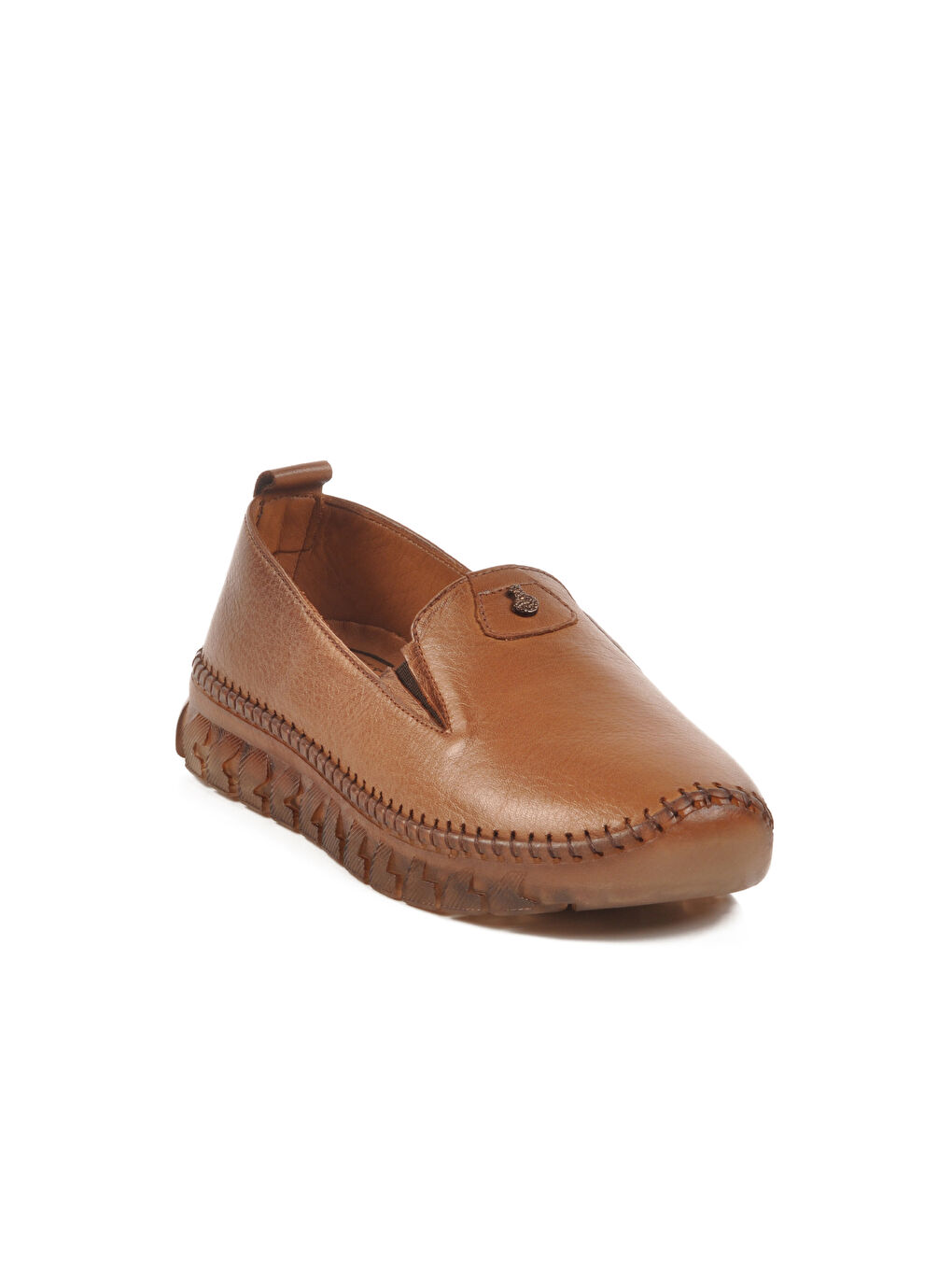 Kahverengi Taba İçi Dışı Hakiki Deri Kadın Ayakkabı 9059-2