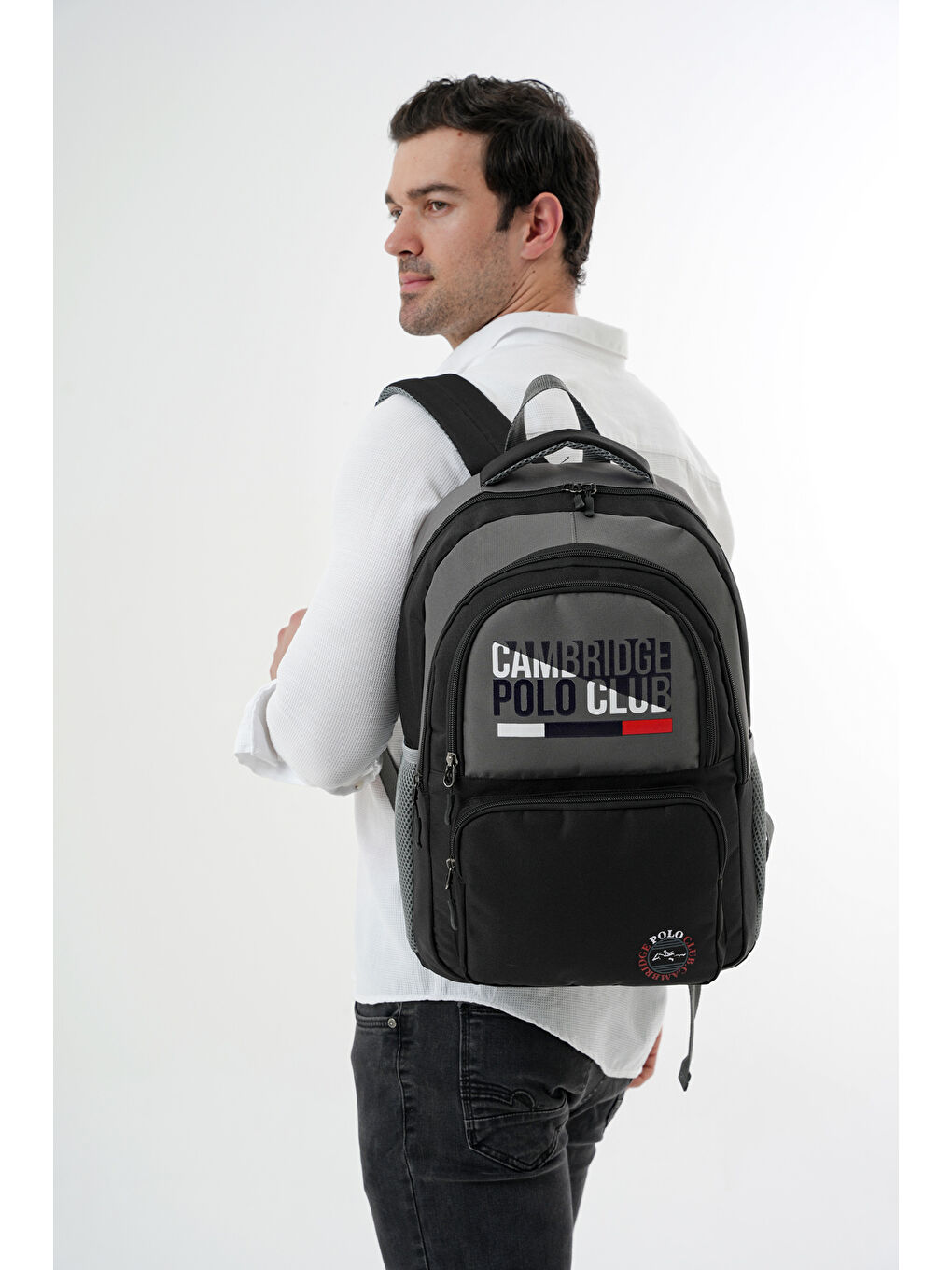 Gri Unisex Fonksiyonel Ortaokul Sırt Çantası-4