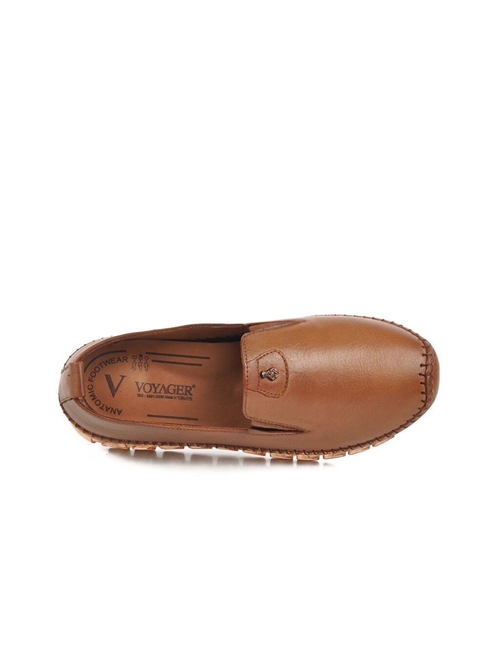 Kahverengi Taba İçi Dışı Hakiki Deri Kadın Ayakkabı 9059-3