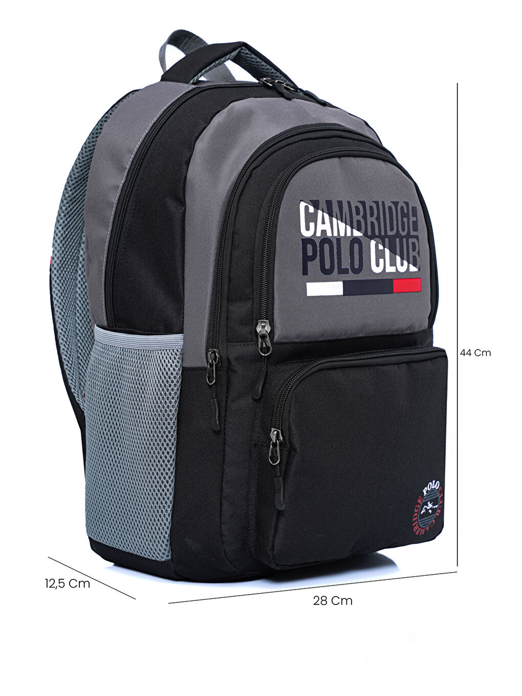 Gri Unisex Fonksiyonel Ortaokul Sırt Çantası-5