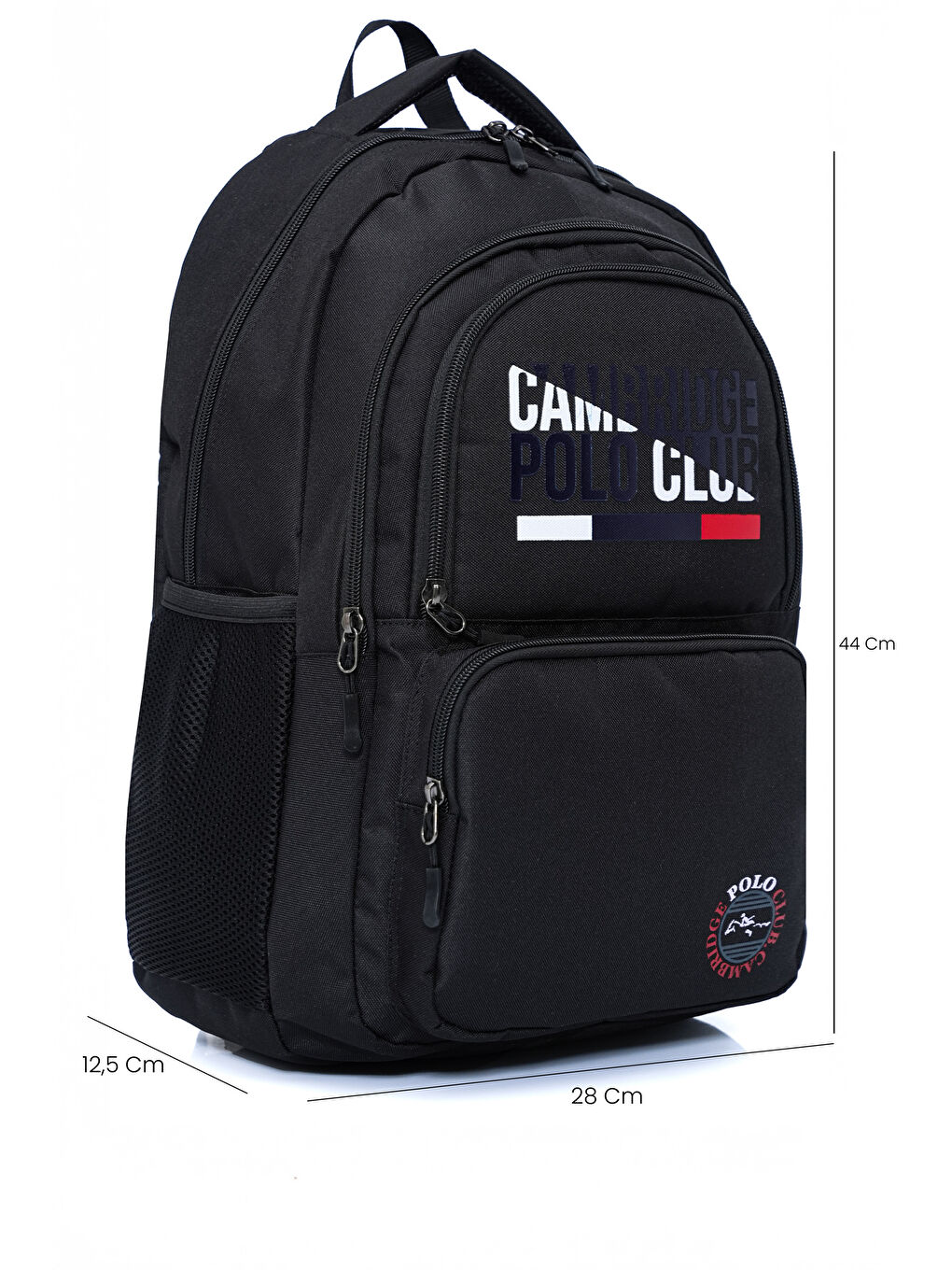 Siyah Unisex Fonksiyonel Ortaokul Sırt Çantası-6