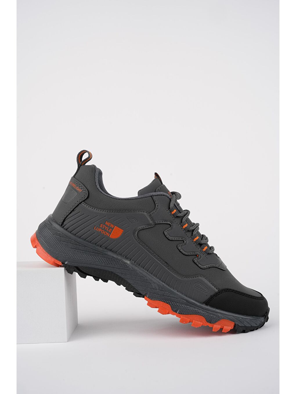 Gri KUZEY Unisex Trekking Outdoor Sneaker Ayakkabı-1
