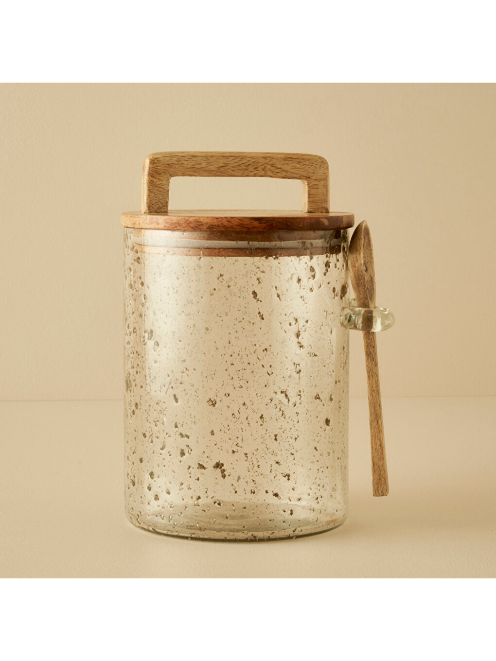 Bej Kers Mango Kapaklı Kaşıklı Kavanoz Naturel (2800 ml)