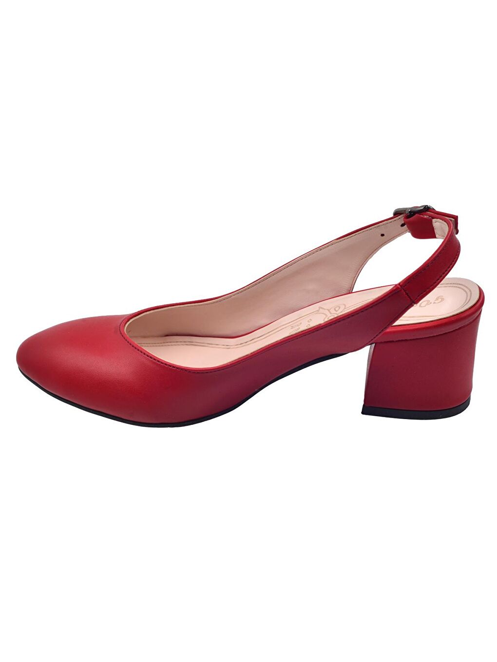 Kırmızı Cilt 5 Cm Topuklu Kadın Ayakkabı 97544-307-3