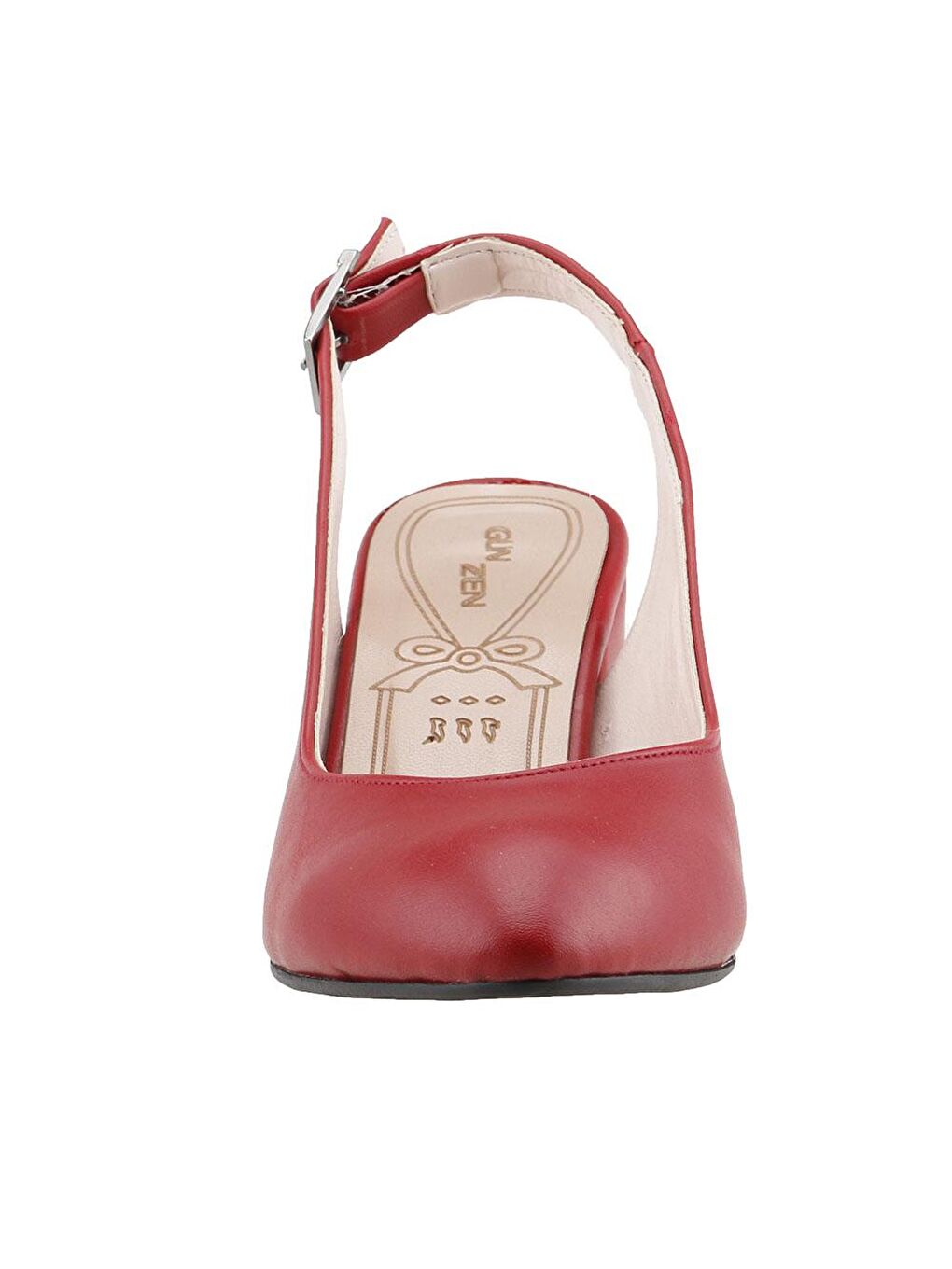 Kırmızı Cilt 5 Cm Topuklu Kadın Ayakkabı 97544-307-4