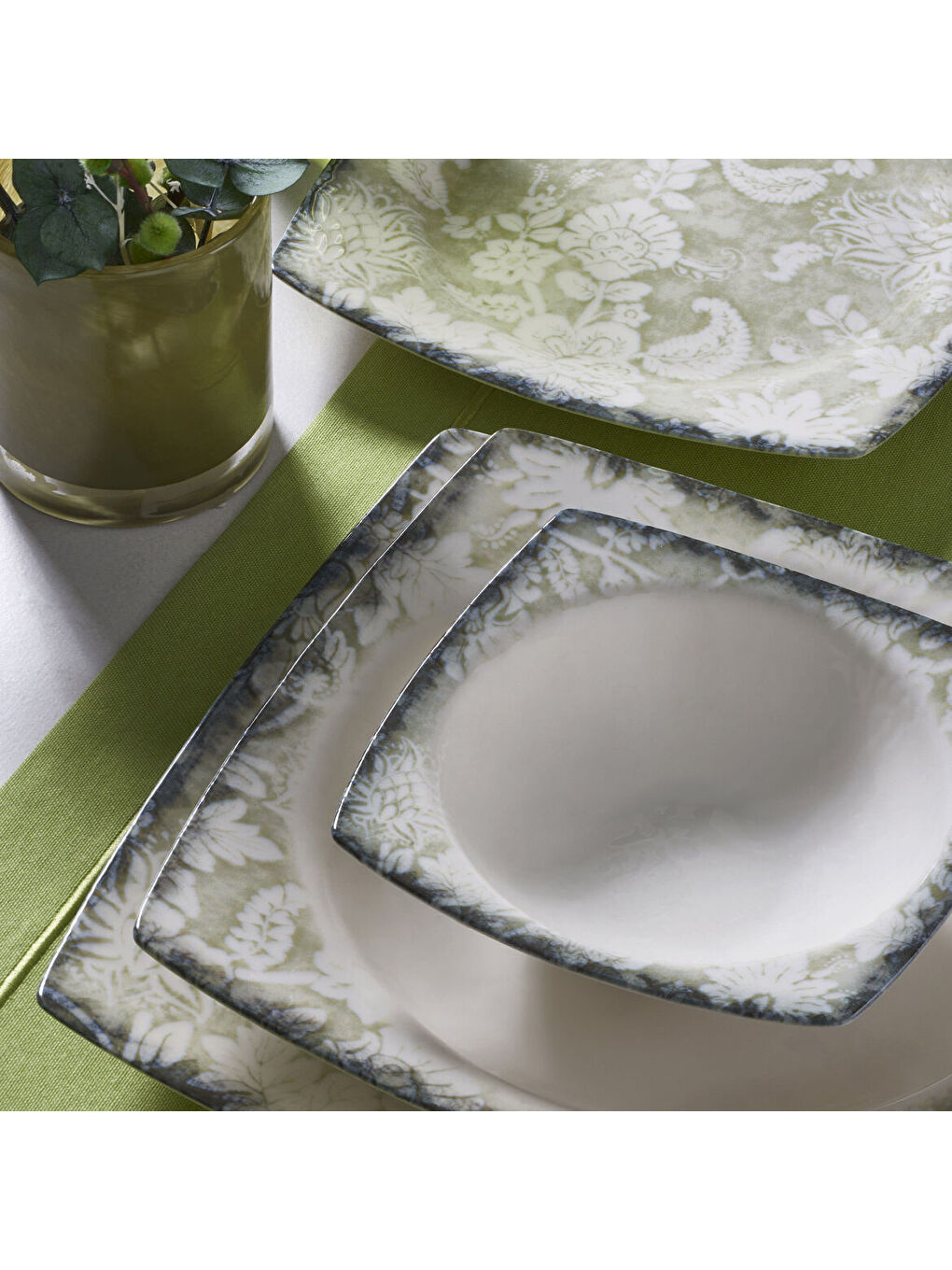 Ekru Caroline 24 Parça 6 Kişilik Yemek Takımı 2421-2